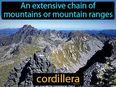 cordillera Simple Definition