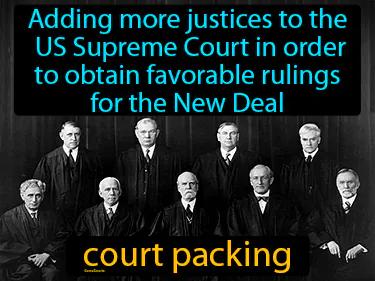 court packing Simple Definition