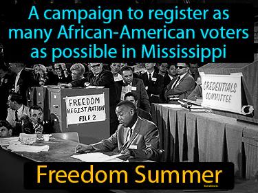 Freedom Summer Simple Definition