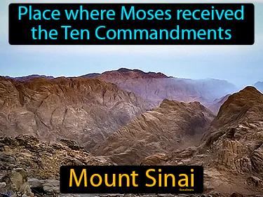 Mount Sinai Simple Definition