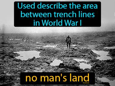no mans land Simple Definition