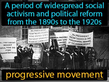 progressive movement Simple Definition