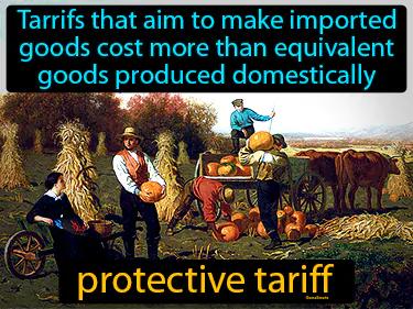 protective tariff Simple Definition