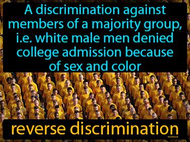 reverse discrimination Simple Definition