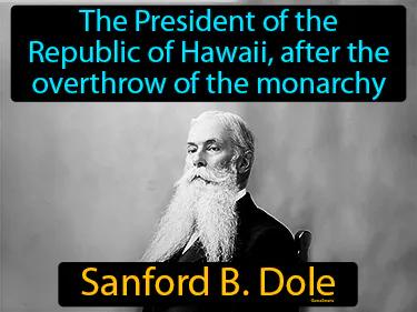 Sanford B Dole Simple Definition