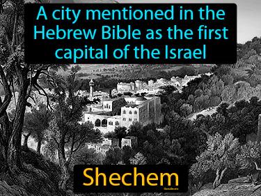 Shechem Simple Definition