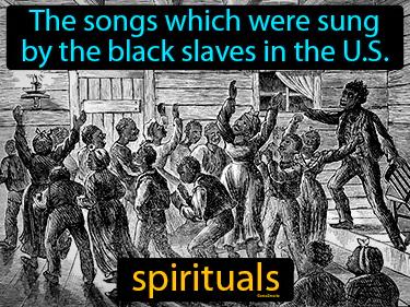 spirituals Simple Definition