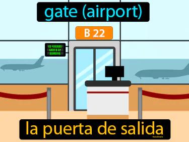 la puerta de salida Simple Definition