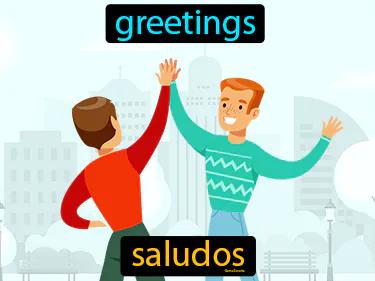 saludos Simple Definition