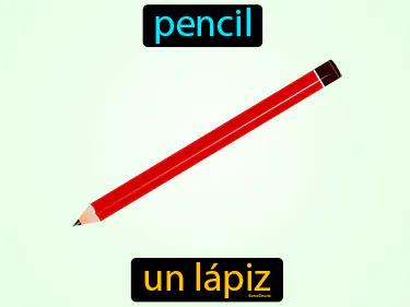 un lapiz Simple Definition