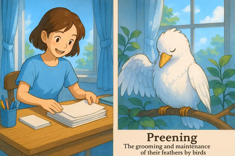 What is Preening? - Easy to Understand