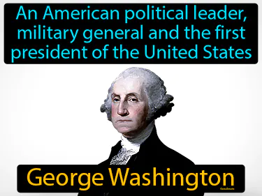 an American political leader, military general and the first president of the United States