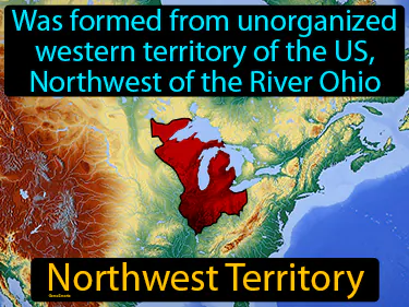 was formed from unorganized western territory of the US,  Northwest of the River Ohio