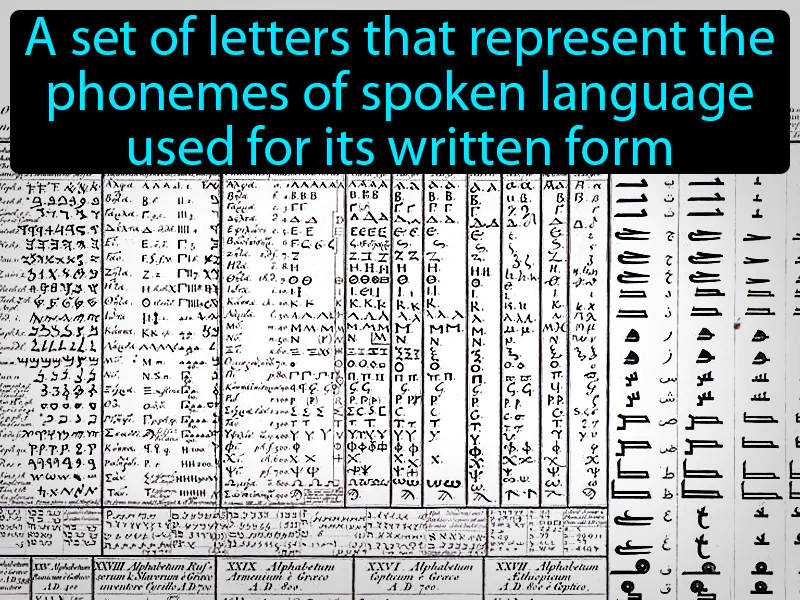 Alphabet Definition