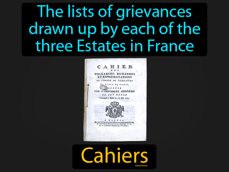 Cahiers Definition