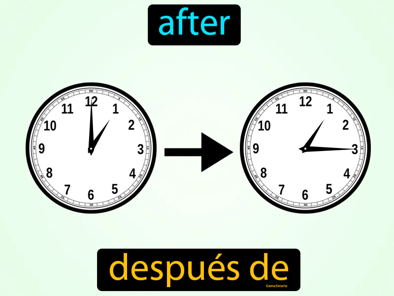 Despues De Definition