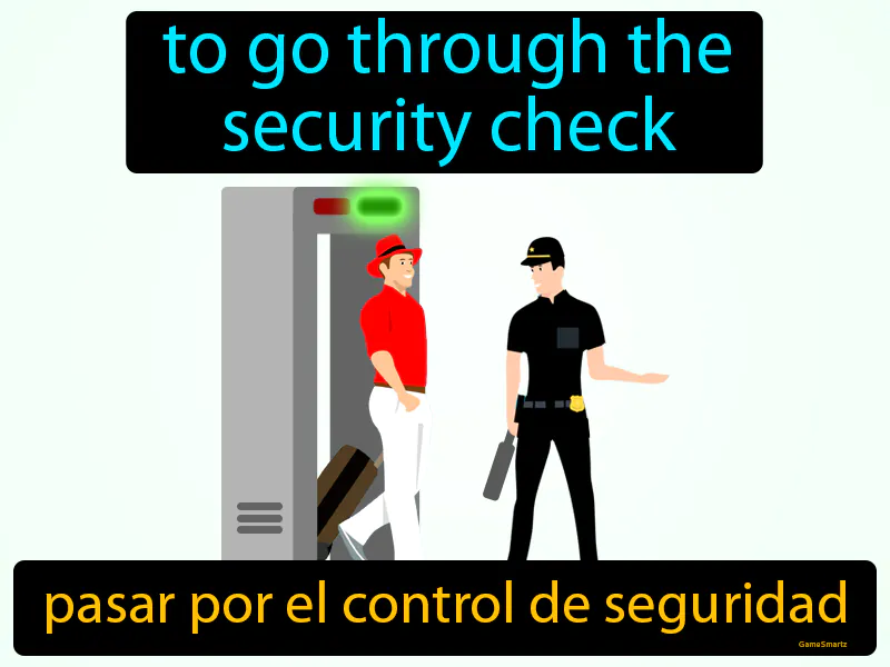 Pasar Por El Control De Seguridad Definition